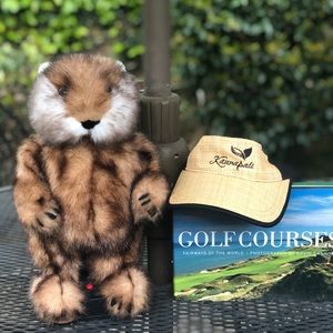 Woven Raffia & Black Trim Golf Visor